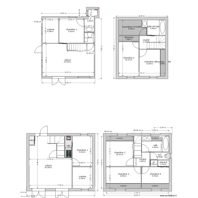 projet avec sde d&eacute;molie. Plan de 0 pièce et 0 m2