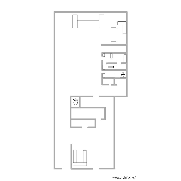 BAR LA MARINE. Plan de 0 pièce et 0 m2