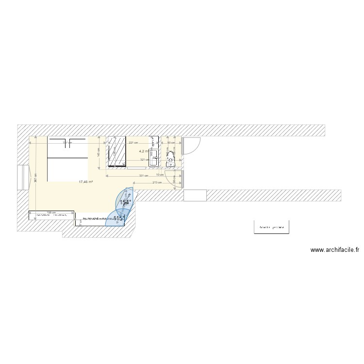 Plan Chambre Valady F5. Plan de 0 pièce et 0 m2