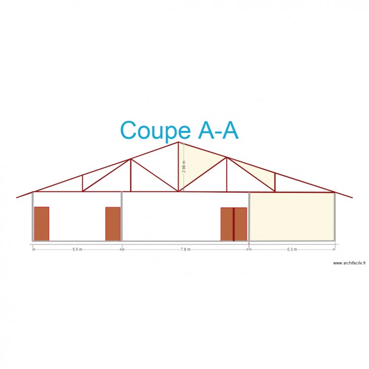 coupe AA prosperjuillet20. Plan de 0 pièce et 0 m2