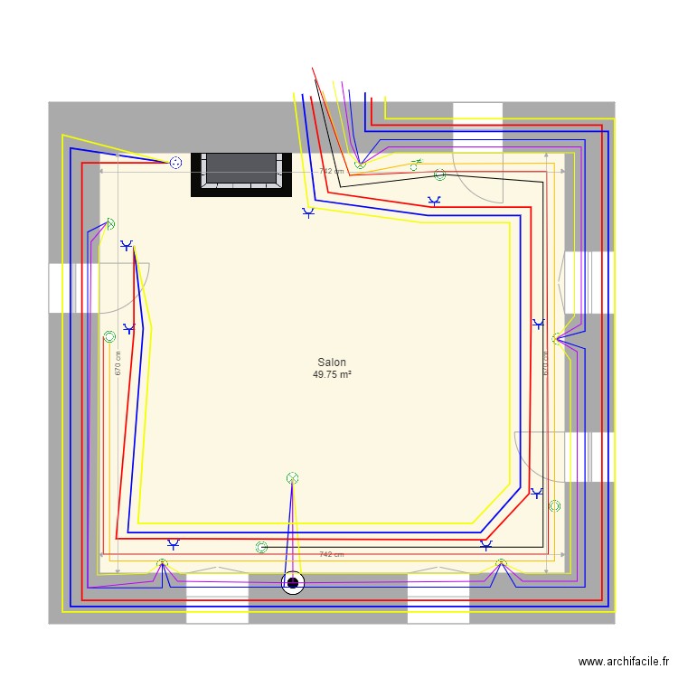 AR Salon2. Plan de 0 pièce et 0 m2