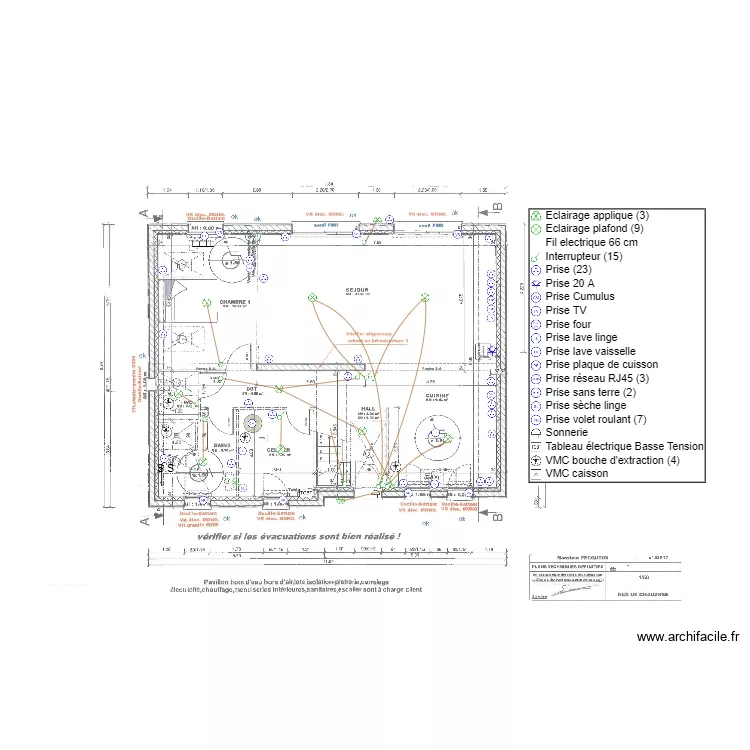 PECQUEUX RDC. Plan de 