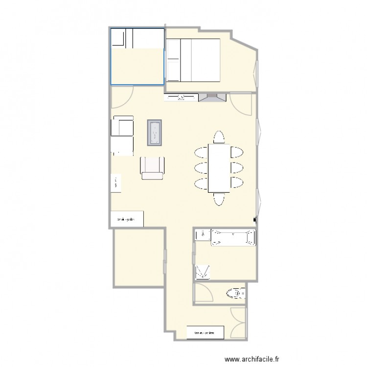 Pauline. Plan de 0 pièce et 0 m2