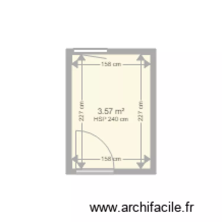 Salle de bain rez. Plan de 