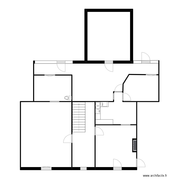 Maison_Charron_RDC_Lot3. Plan de 8 pièces et 133 m2