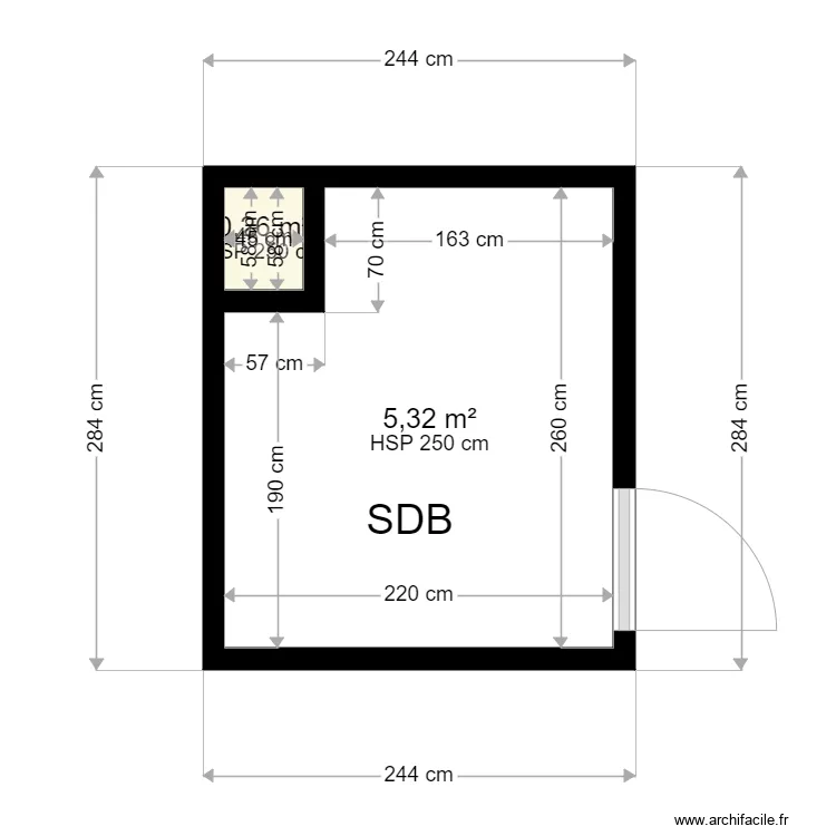 ANDRO GERALDINE ASNIERE. Plan de 