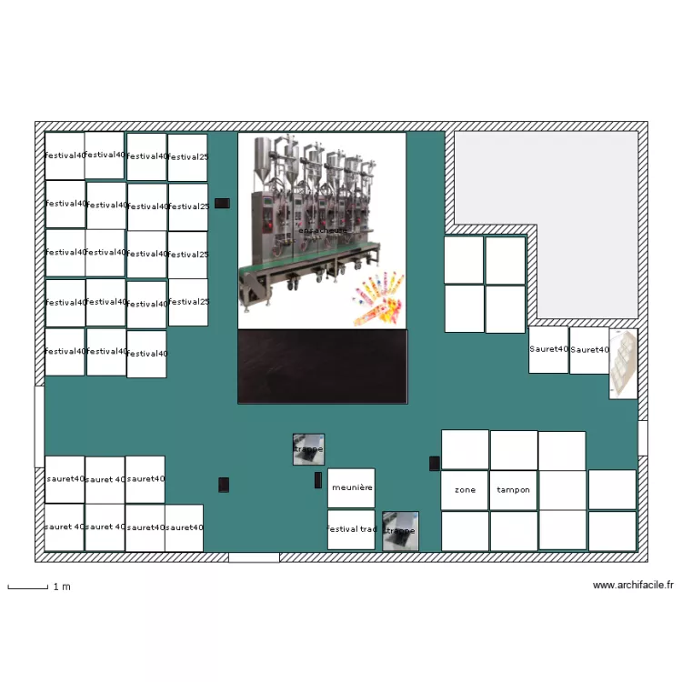 salle stockage 1er etage centre. Plan de salle stockage 1er etage centre. Plan de