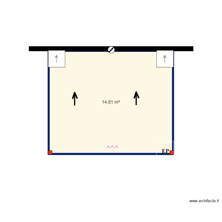 Marie Rodrigues- Vilamoura. Plan de 1 pièce et 15 m2