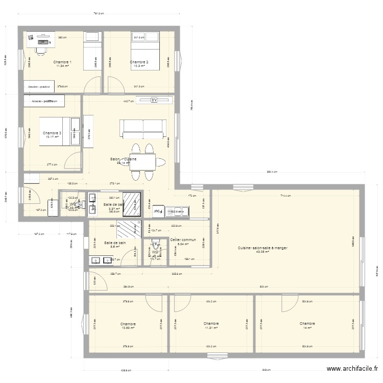 Chez nous V2. Plan de 0 pièce et 0 m2