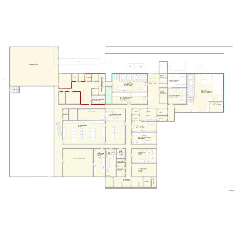 V9971 Agrandissement  Fonct CRO CMO GMP dans 14 000p2  V9971. Plan de 