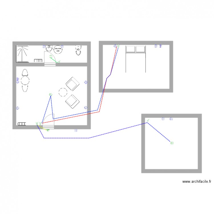 Cabanes. Plan de 0 pièce et 0 m2
