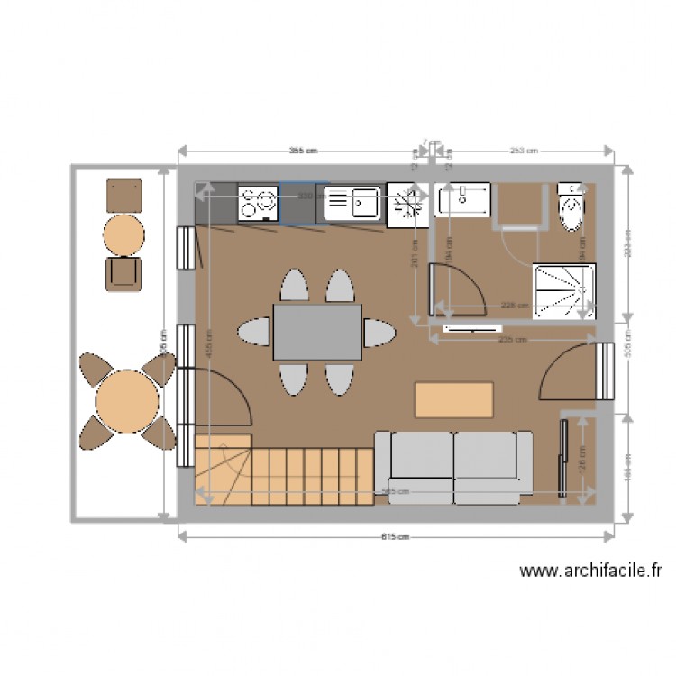 les coches 2. Plan de 0 pièce et 0 m2