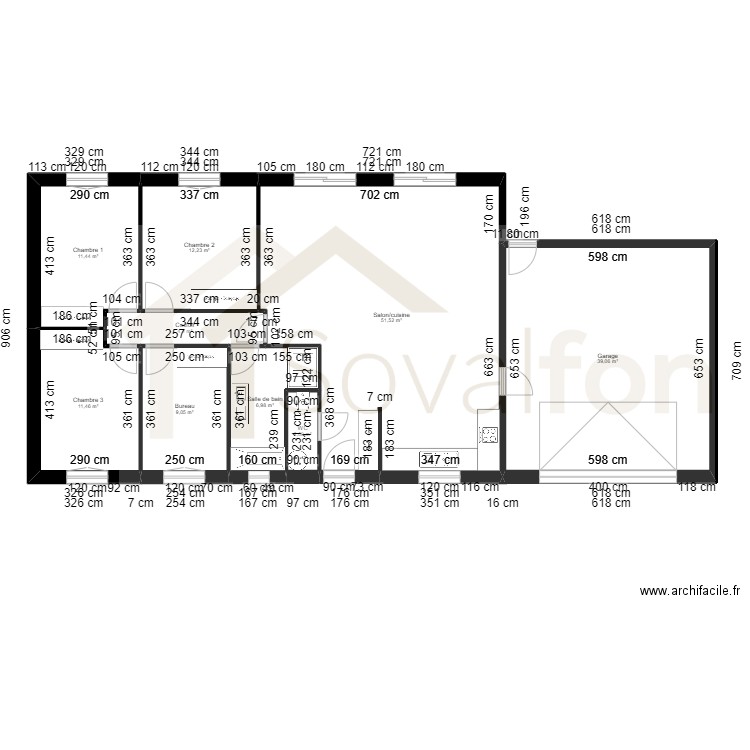 plan fargette parrain. Plan de 9 pièces et 148 m2