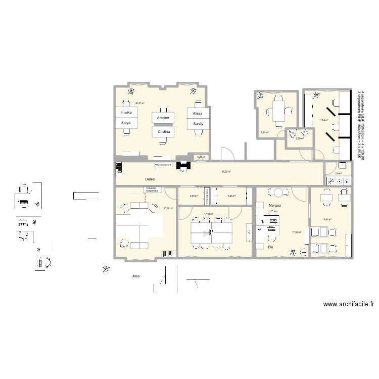 midi 10 v4.0. Plan de 15 pièces et 158 m2