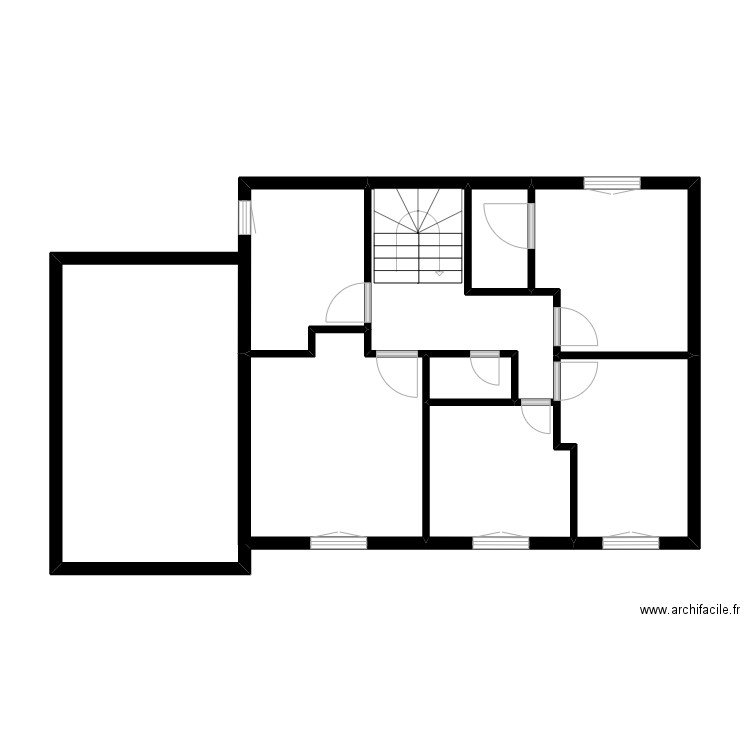 69005-1. Plan de 16 pièces et 119 m2