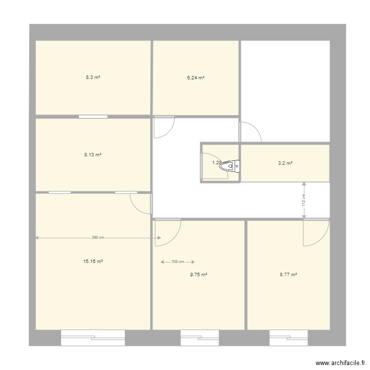 bensiali. Plan de 0 pièce et 0 m2