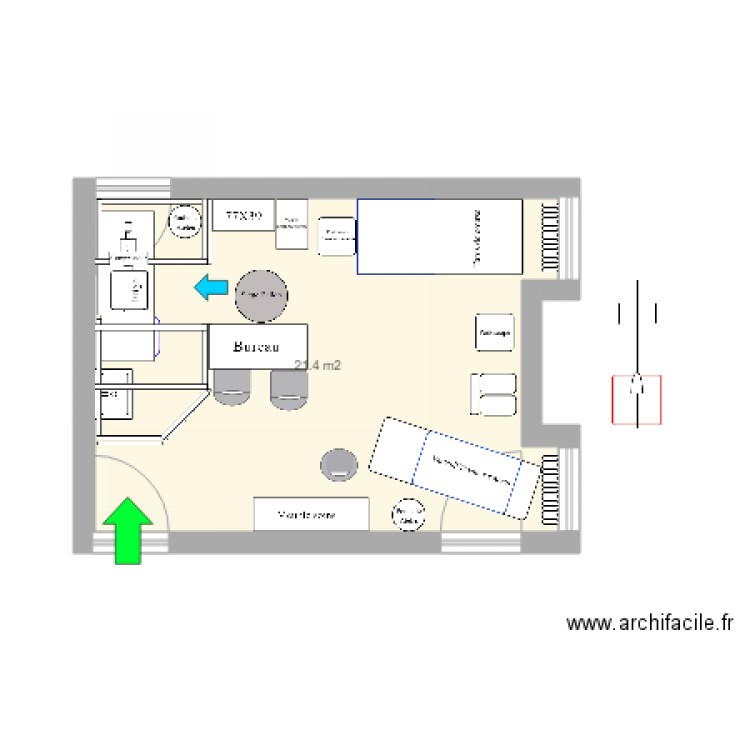 Cabinet Thorens Glière 1. Plan de 0 pièce et 0 m2