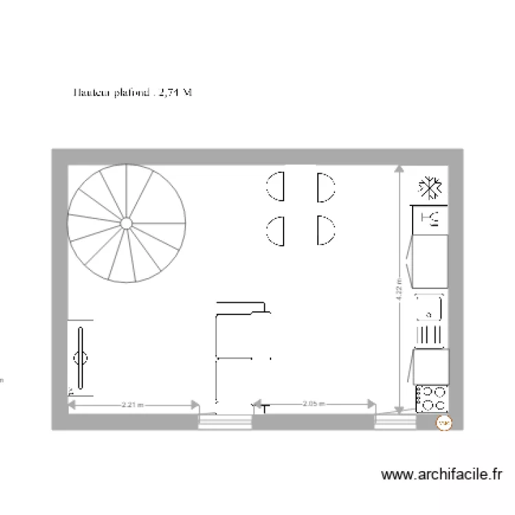 1 er &eacute;tage. Plan de 