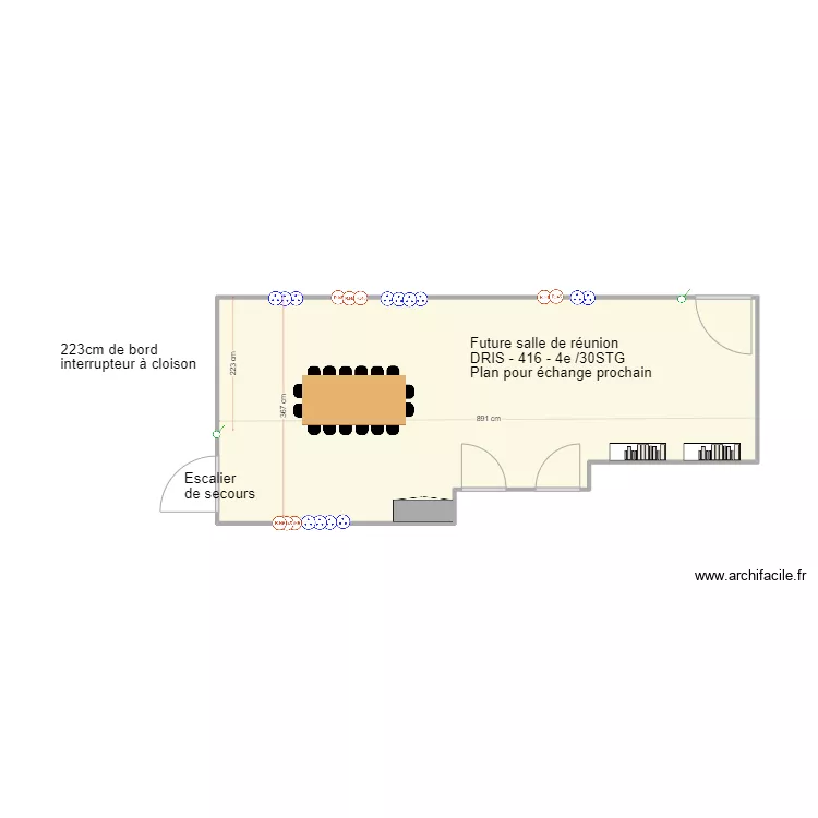Salle de r&eacute;union 416 - 3. Plan de 