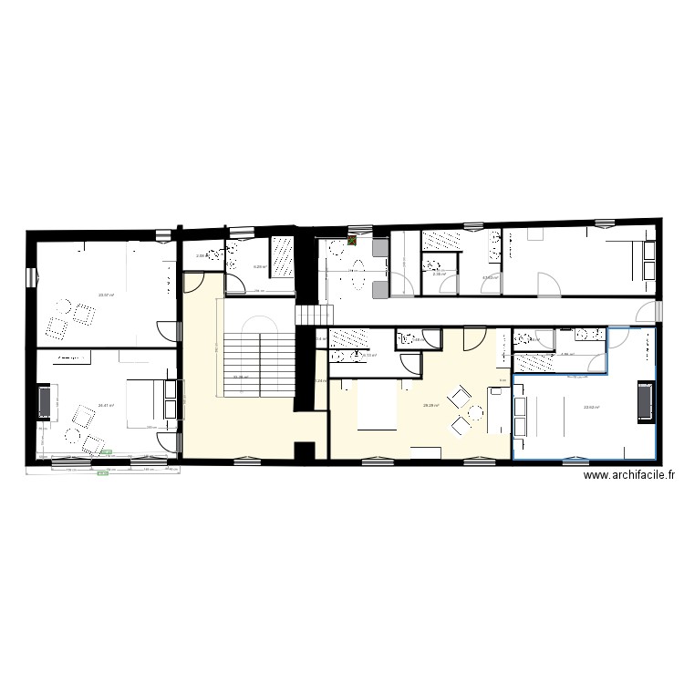 étage. Plan de 0 pièce et 0 m2