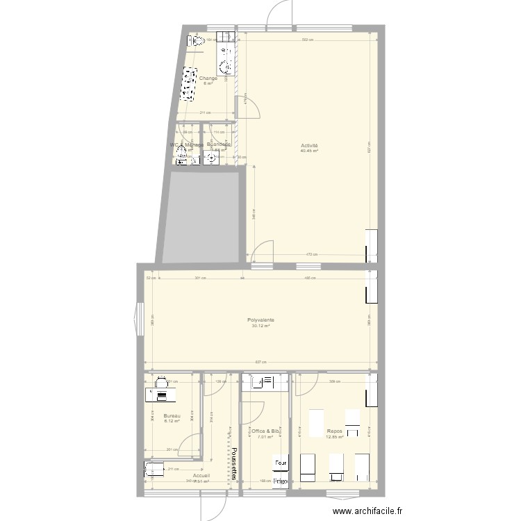 5 Leclerc La Ferte Alais PROJET V4 URBA. Plan de 0 pièce et 0 m2