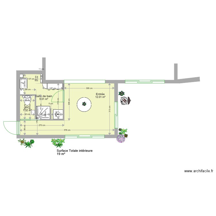 Salle de Bains Extension 4. Plan de 0 pièce et 0 m2