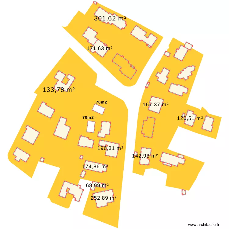 plan cadastre quartier. Plan de 