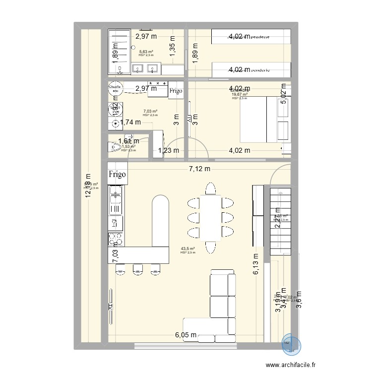 massongy 2. Plan de 18 pièces et 248 m2