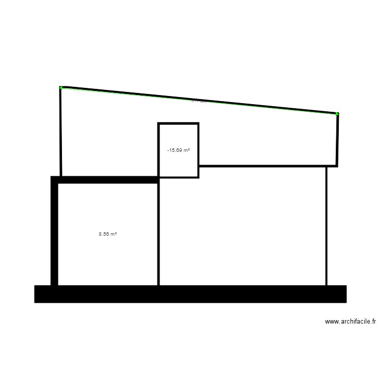 SEGUIN. Plan de 2 pièces et 10 m2