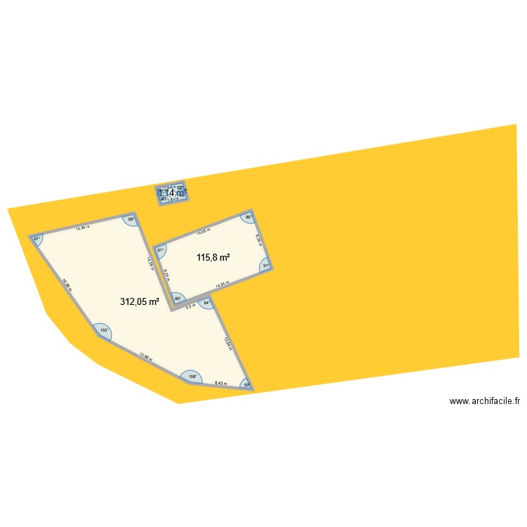 Garage Mesnil R Terrassement. Plan de 3 pièces et 436 m2