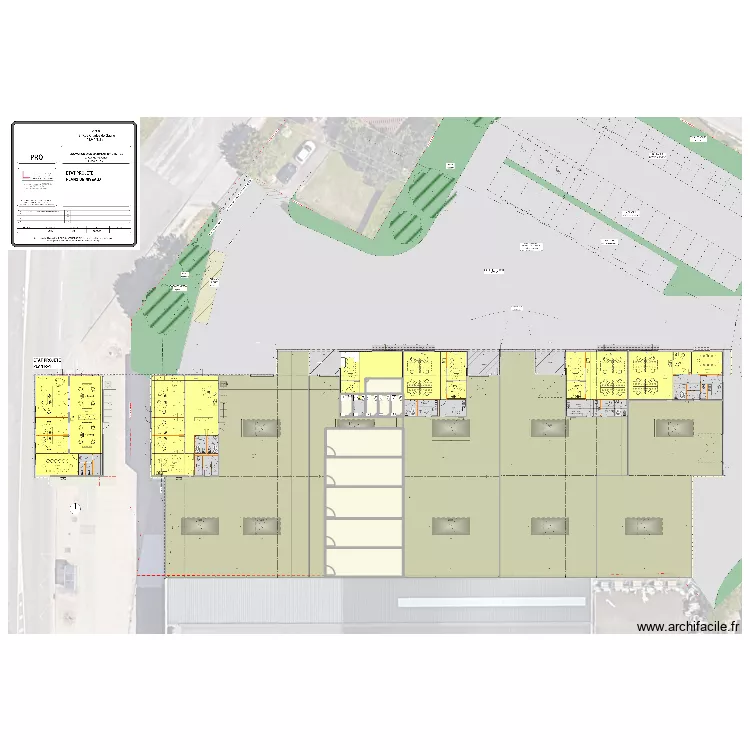 Hybrid Arena. Plan de 10  et 1301 m²