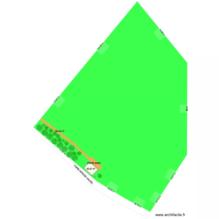 plan de masse2026. Plan de 1 et 84 m² plan de masse2026. Plan de 1 et 84 m²