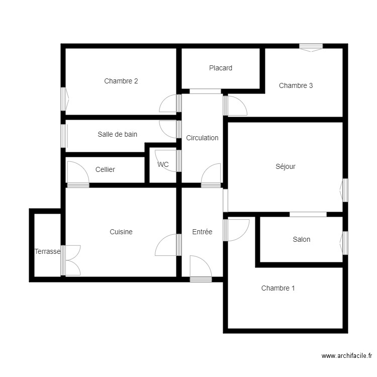 0126Q103LG027. Plan de 13 pièces et 65 m2