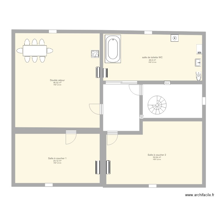 Plan maison  50 Verviers  grenier 2020. Plan de 0 pièce et 0 m2