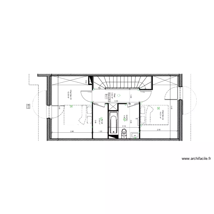 t3 etage. Plan de 