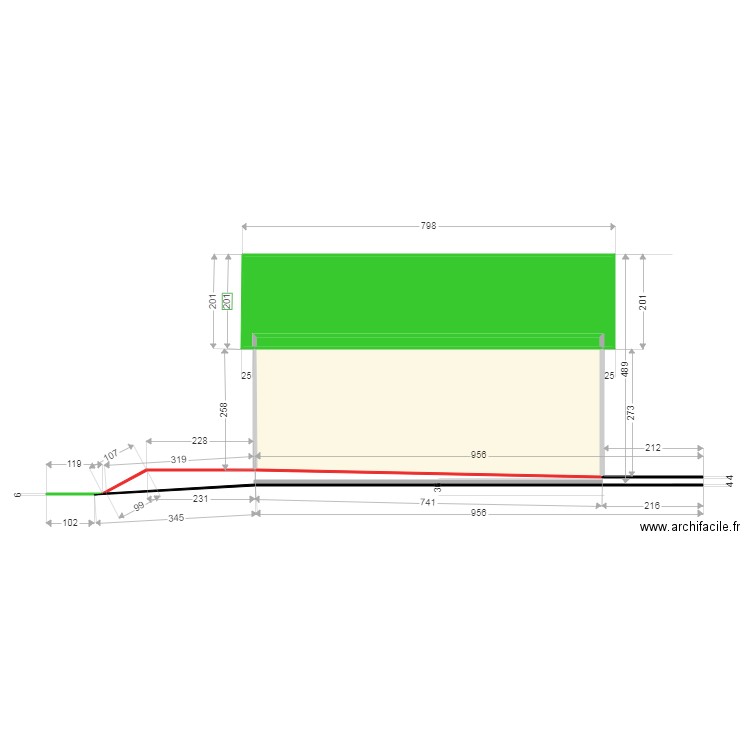 plan avec dénivelé a. Plan de 0 pièce et 0 m2