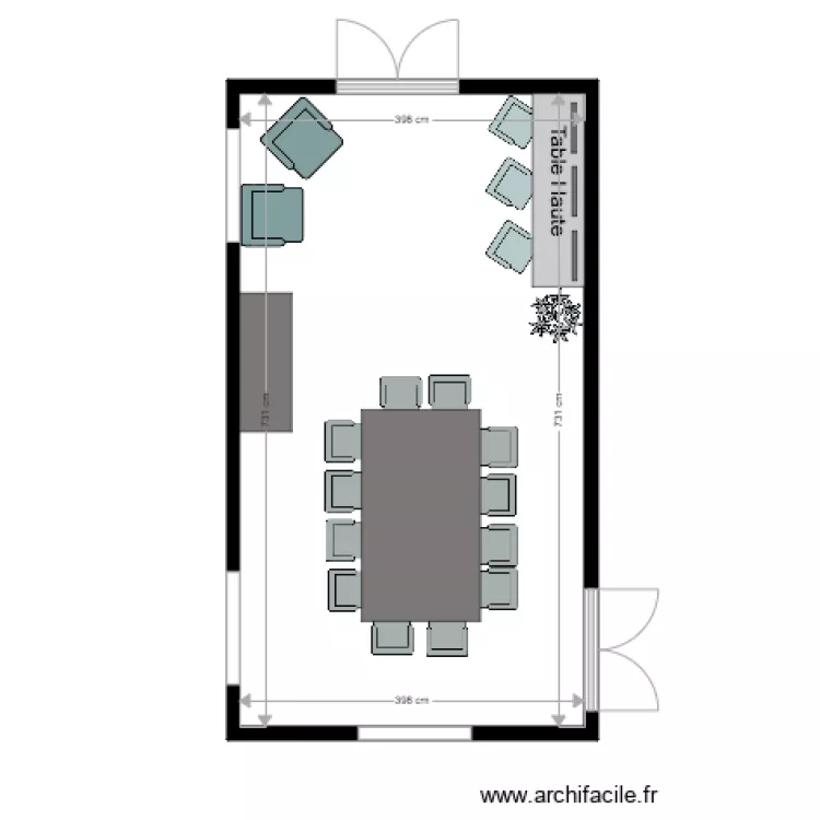 Salon Billard    Travail . Plan de 