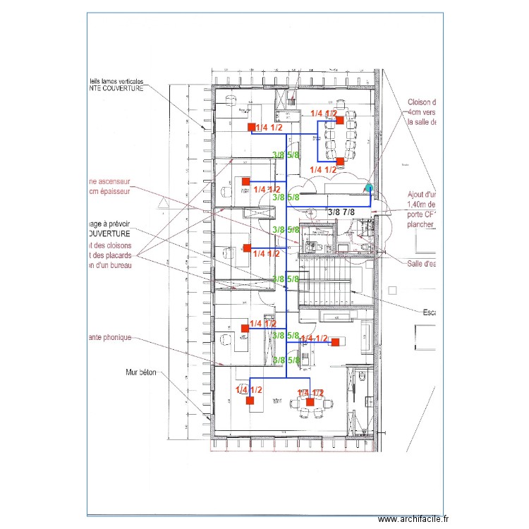 SCI CALLAC réseaux clim R2. Plan de 0 pièce et 0 m2