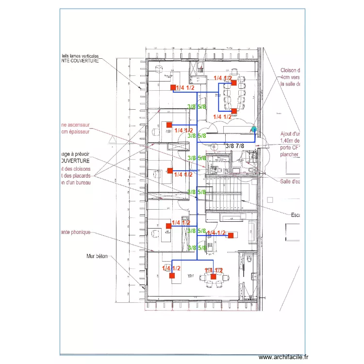 SCI CALLAC réseaux clim R2. Plan de SCI CALLAC réseaux clim R2. Plan de