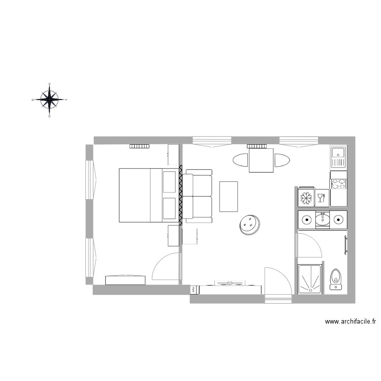 TRUDAINE SANS MOBILIER. Plan de 0 pièce et 0 m2