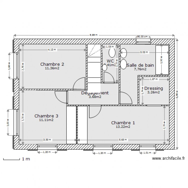 Projet DAVIS N1 V2. Plan de 0 pièce et 0 m2