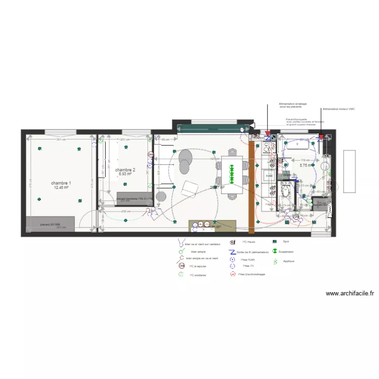 Plan projet &eacute;lectrique. Plan de 