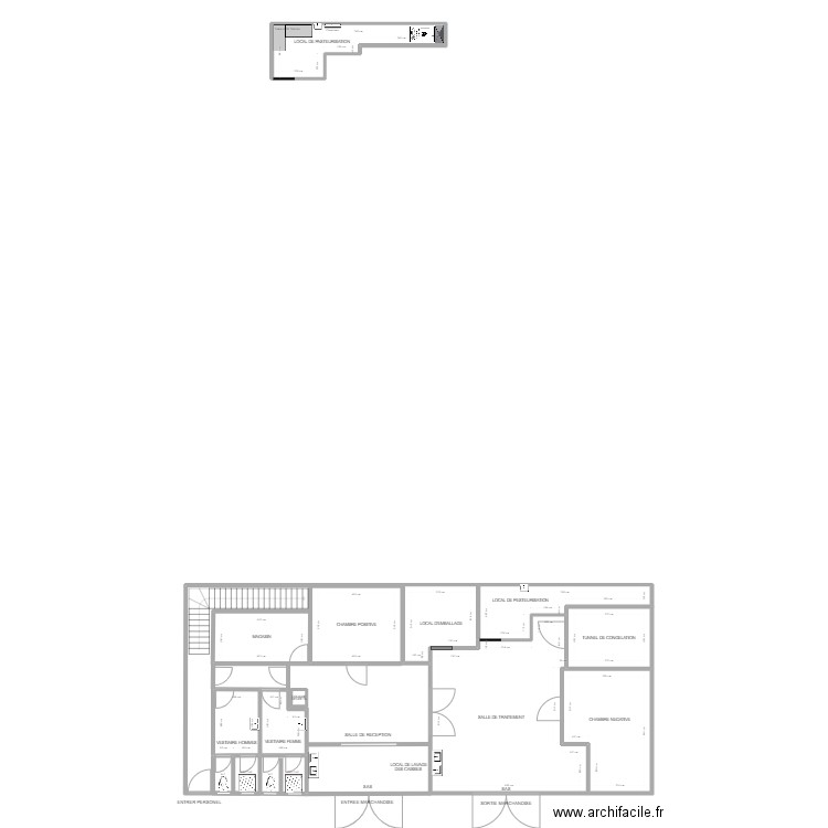 Salle de traitement . Plan de 0 pièce et 0 m2