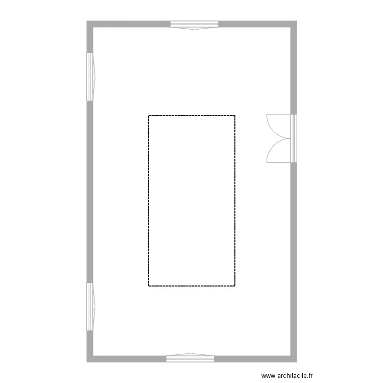 Exo20. Plan de 1 pièce et 112 m2