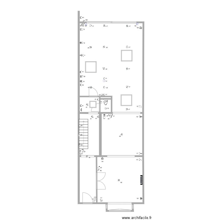 Maison Edoir Rez de Chaussée. Plan de 0 pièce et 0 m2