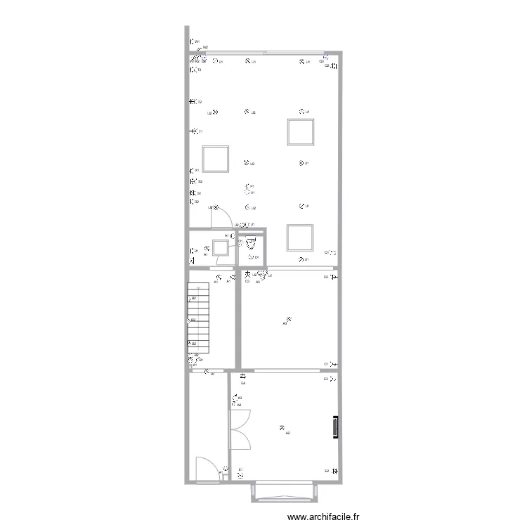 Maison Edoir Rez de Chauss&eacute;e. Plan de 