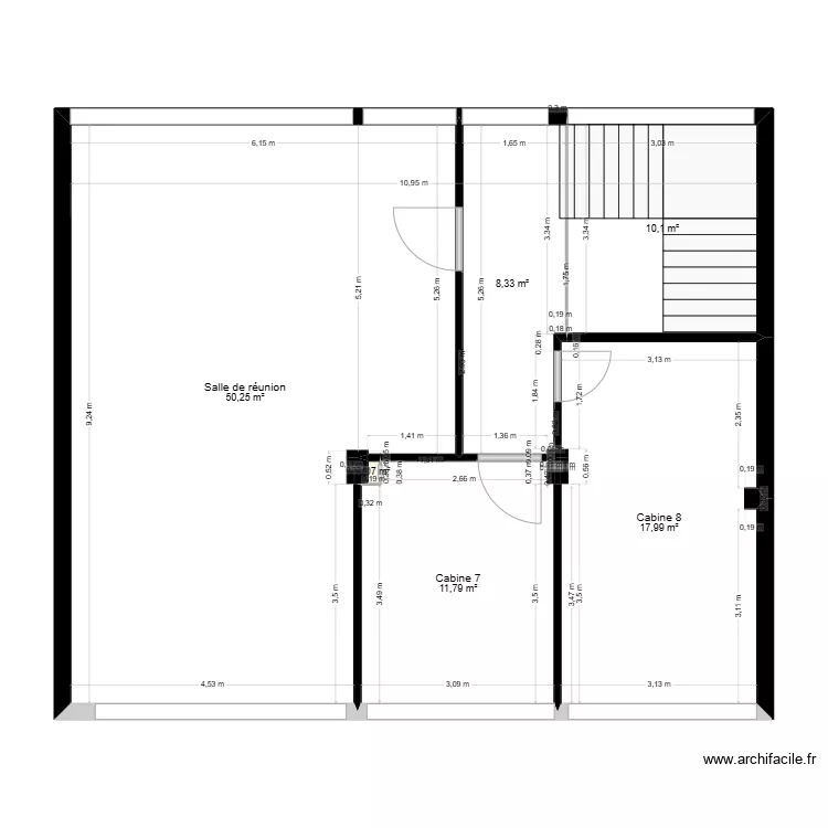 Cannelle Existant etage. Plan de 