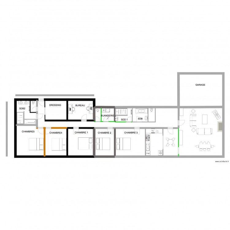 annexe vedrin second. Plan de 0 pièce et 0 m2