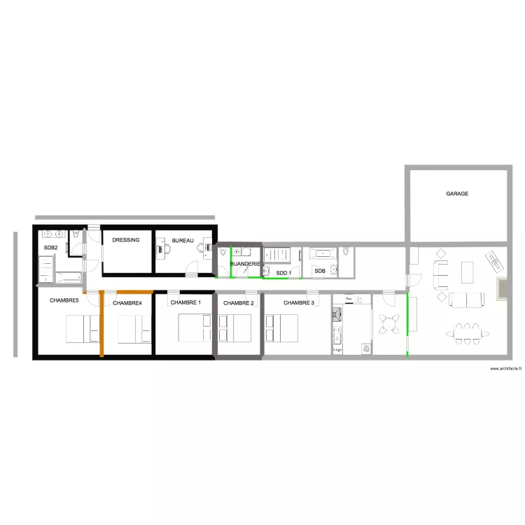 annexe vedrin second. Plan de 