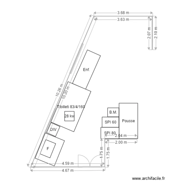 Thiriontibi. Plan de 